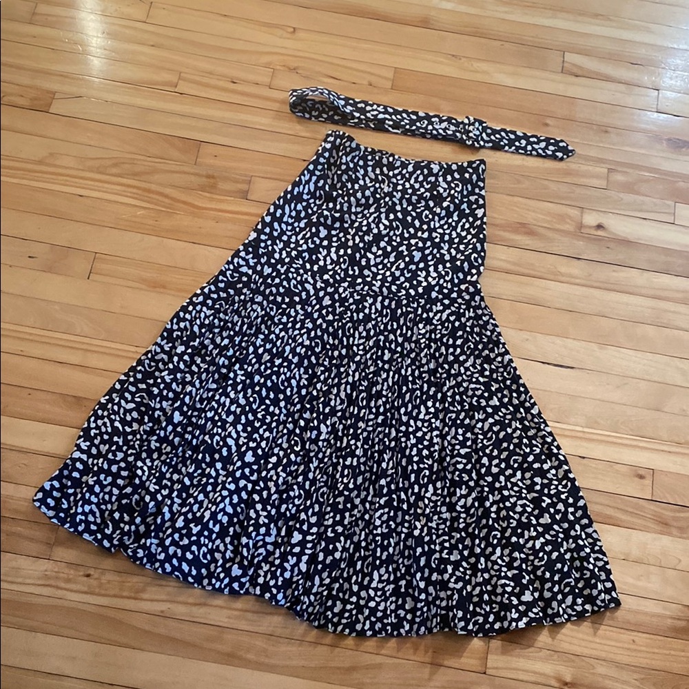 Bardot Black and White A-Line Skirt